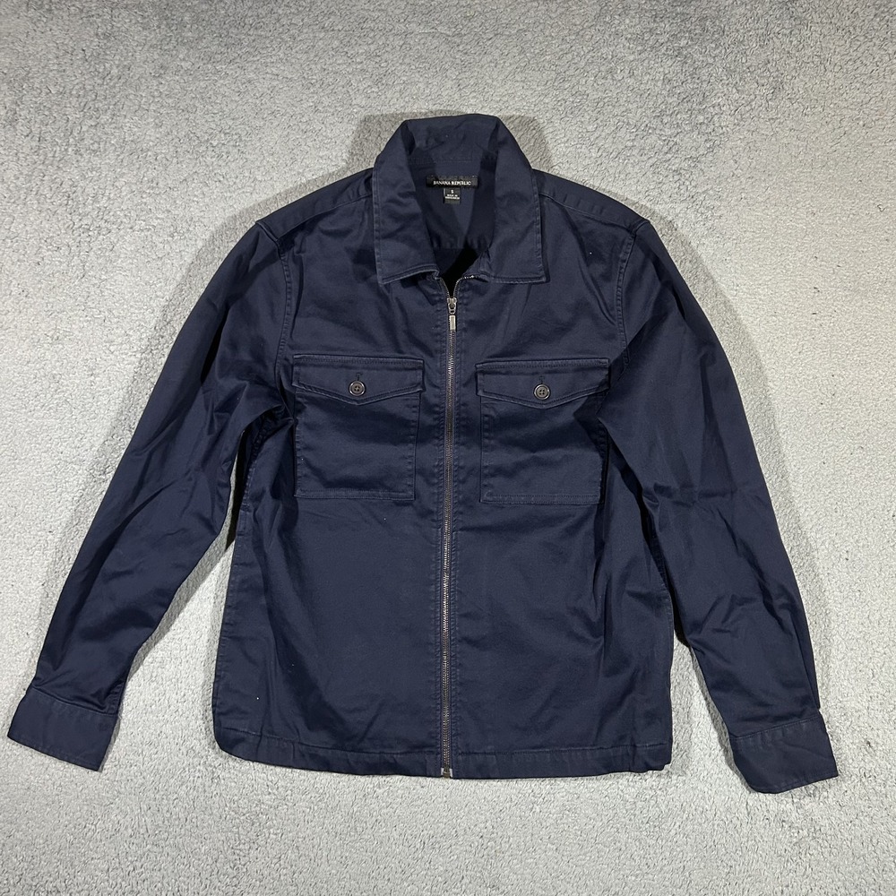Banana Republic Navy Blue Zip-up Utility Jacket Men's Small #3805
